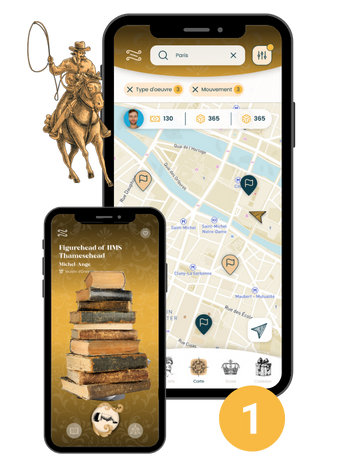 The BavAR[t] application allows its players to capture artworks somewhat like PokémonGO or space invaders. Geolocated, the player is invited to collect virtual artworks from museums around the world!