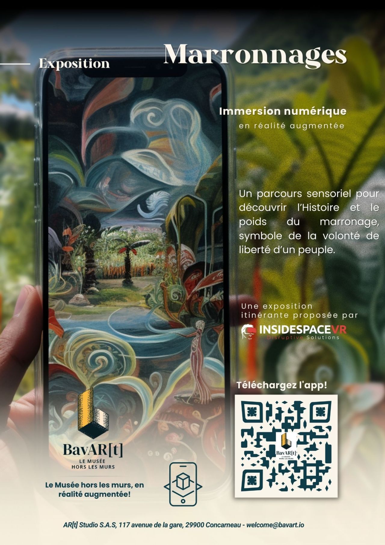 Affiche Cimarron, exposition itinérante marronnage