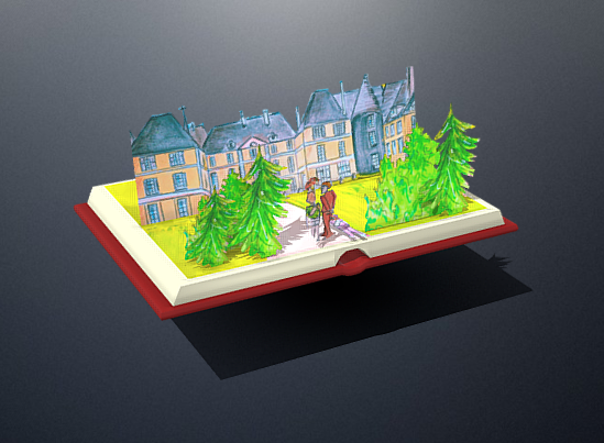 Livre animé — Les aventures des 5ᵉ Charles de Foucauld — visionneuse 3D BavAR[t]